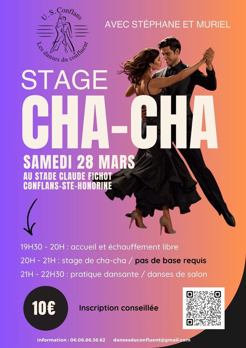 Stage de CHACHA et Pratique Dansante Danses de Salon - Samedi 28 mars 2026