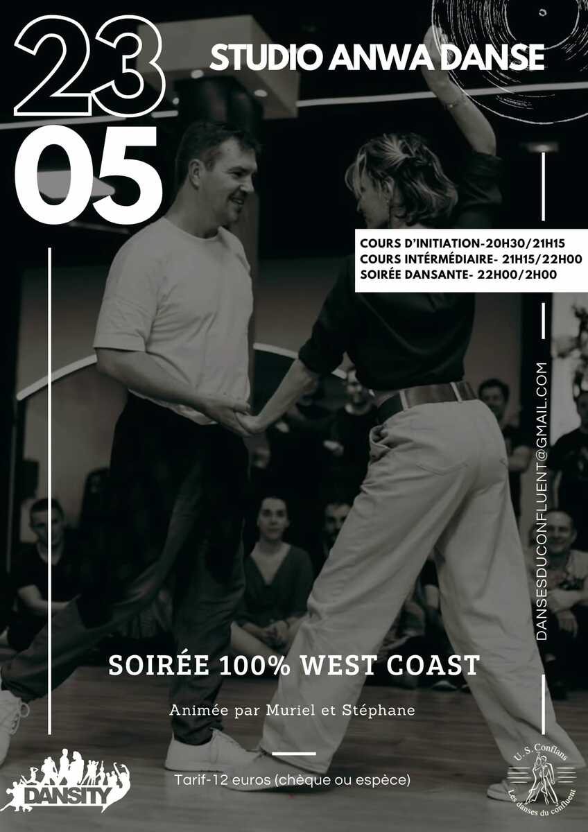 Stages et soirée 100% West Coast Swing - Samedi 23 mai 2026 à Osny