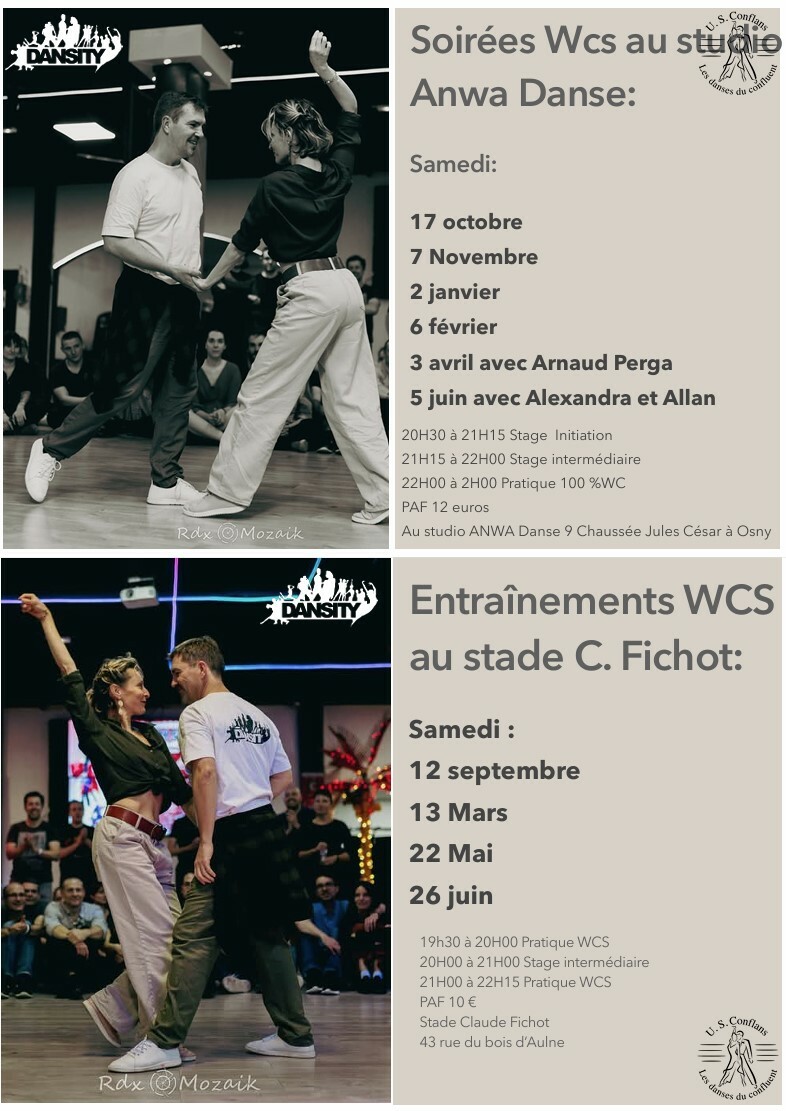 Evénements 100% West Coast Swing pour la saison 2026-2027