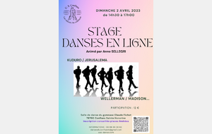 Stage de Danses en lignes le 2 avril 2023