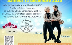 Stage et pratique West Coast Swing samedi 13 décembre 2025