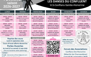 INSCRIPTIONS SAISON 2026-2027
