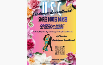 Soirée toutes danses le samedi 21 mars 2026