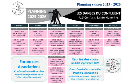 INSCRIPTIONS SAISON 2025-2026