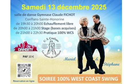 Stage et pratique West Coast Swing samedi 13 décembre 2025