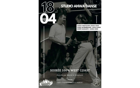 Stages et soirée 100% West Coast Swing - Samedi 18 avril 2026 à Osny